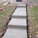 long concrete steps