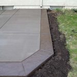 stamped concrete border mn