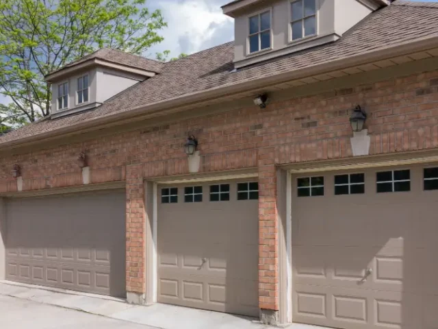 Brick garage apron