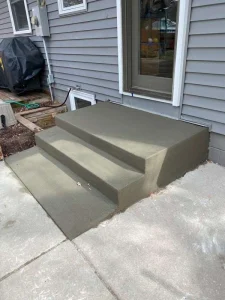 concrete porch steps