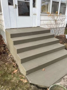 concrete porch steps
