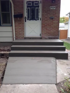 concrete steps and ramp mn