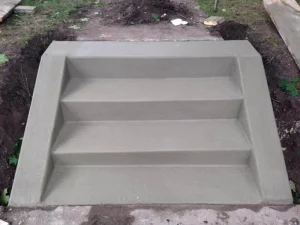 Poured concrete steps Minnesota