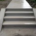 poured concrete stairs
