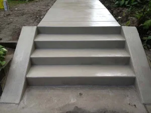 poured concrete stairs