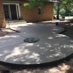 Circle Concrete Patio