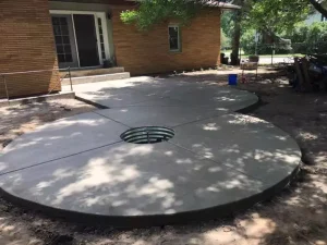 Circle Concrete Patio