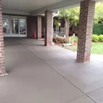 Retirement Home Concrete Patio