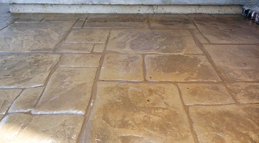 Decorative concrete stamped concrete