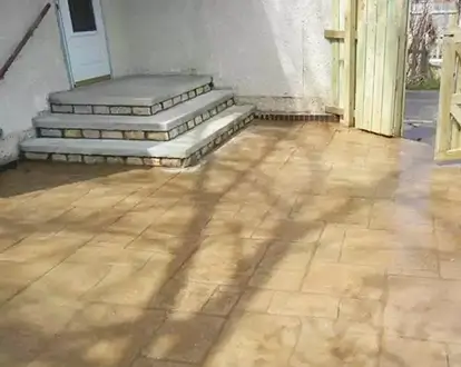 Concrete Patio Stairs