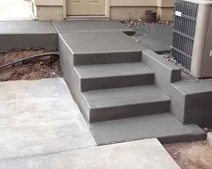 Wohlwend Concrete Patio Steps