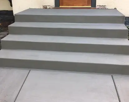 Porch steps - concrete wohlwend concrete