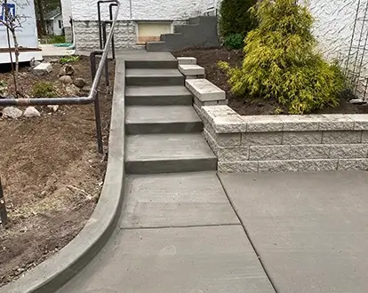 concrete steps