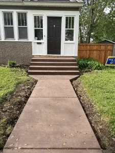 Sidewalk and steps