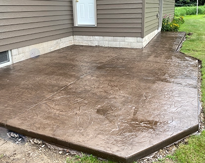 Decorative Concrete Patio Wohlwend