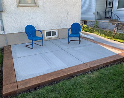 Wohlwend Concrete Patio Finished