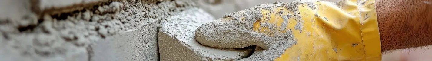 Tuck pointing concrete construction